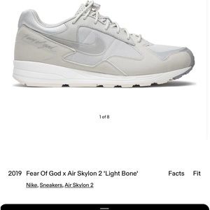 Nike “Fear of God” x Air Skylon 2 “Light Bone”